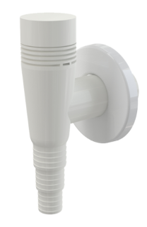 Сифон для стиральной машины AlcaPlast с вентиляционным клапаном наружный белый APS5